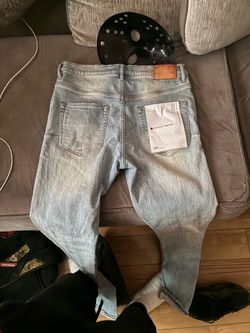 Purple jeans