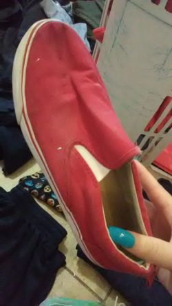 Red vans size 5