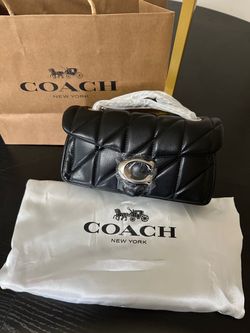 Coach Quilted Leather Crossbody Bag Black