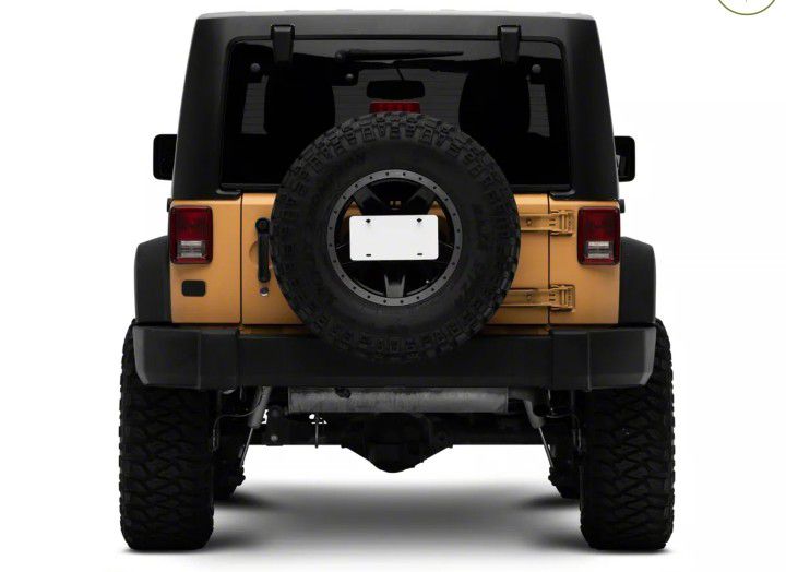 Jeep Wrangler Spare Tire License Plate Mount W/ light