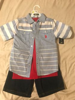 U. S POLO OUTFIT 3 PIECES