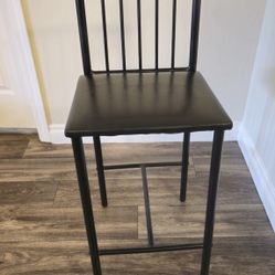 Bar Stool , High Chair Black Leather