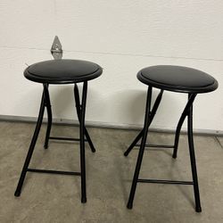 24” Counter High Barstools Foldable pack of 2