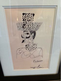 Salvador Dali  Vintage framed print