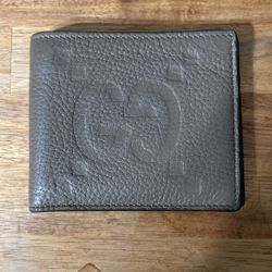 Gucci Brown Calf Leather Bi Fold Wallet