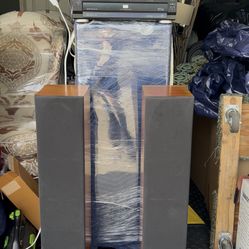 Polk Audio Speakers With Sony Receiver & JVC Disc Player
