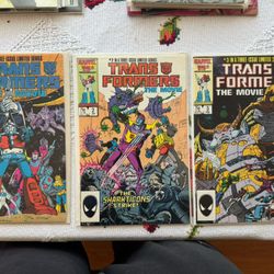Transformers The Movie Marvel Comics Lot #1-3 1986