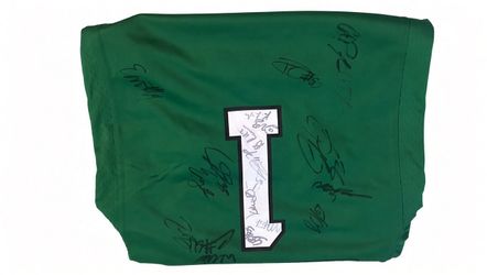 Philadelphia Eagles #1 Jalen Hurts Jersey – 19 Signatures (Youth Medium)