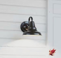Progress Lighting District Collection 1-Light Antique Bronze Farmhouse Outdoor Medium Wall Lantern Light