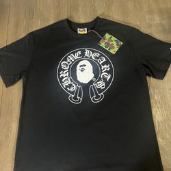 Bape X Chrome Hearts shirt SIZE MEDIUM