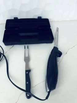 New! Hamilton Beach Electric Carving Knife Set with Storage Case