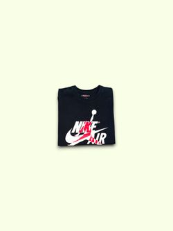 Nike Air Jordan Classic Logo T-Shirt Black Medium Red White Basketball Jumpman