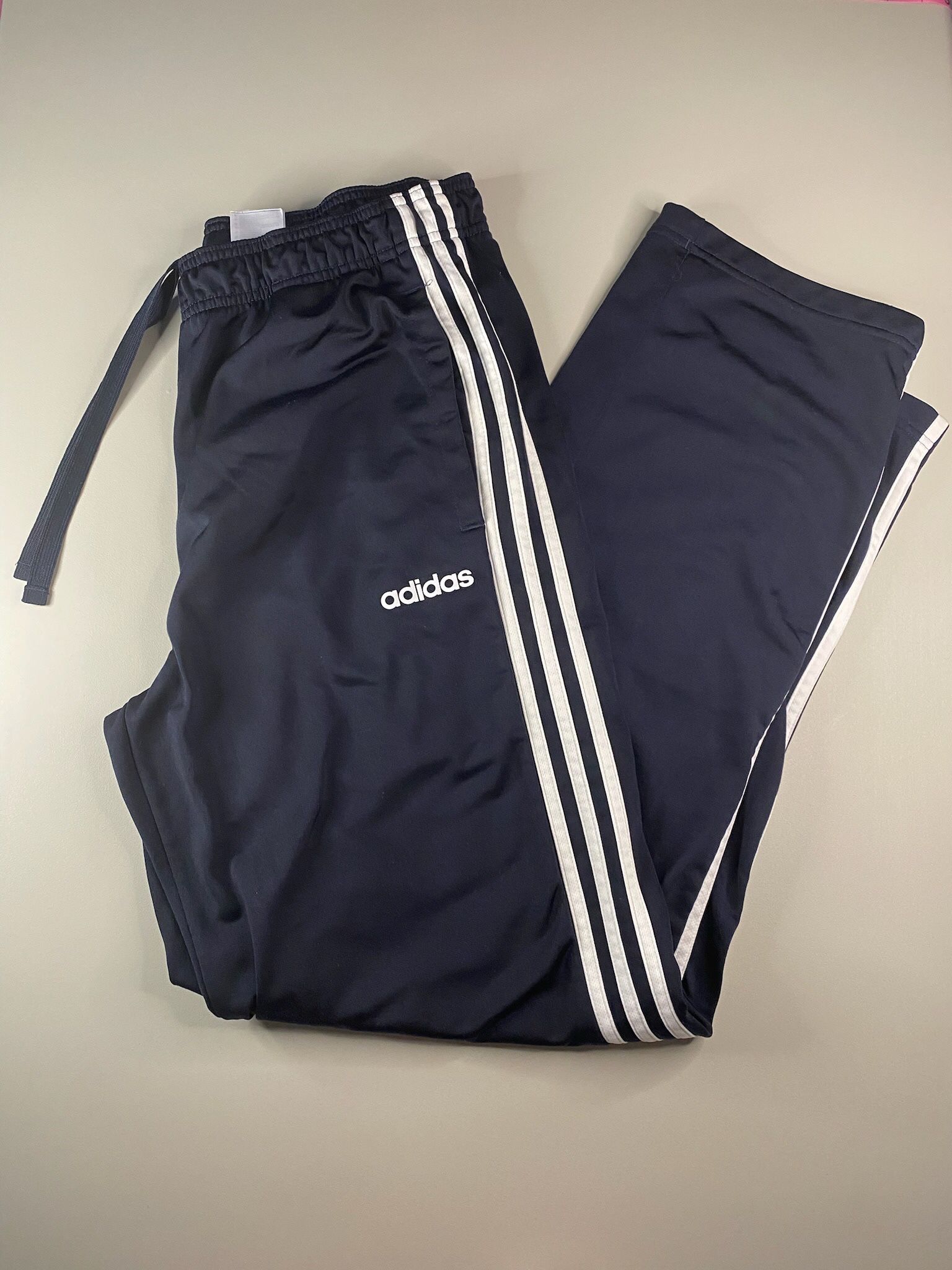 Adidas Men’s Blue With Stripes  Large Sweatpant