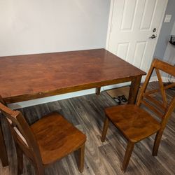 Dining Table W/ 2 Chairs 