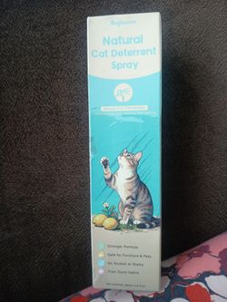 New natural cat deterrent spray prevents scratching, chewing, and marking