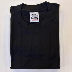Large Tall Black Heavyweight Pro Club T-shirt