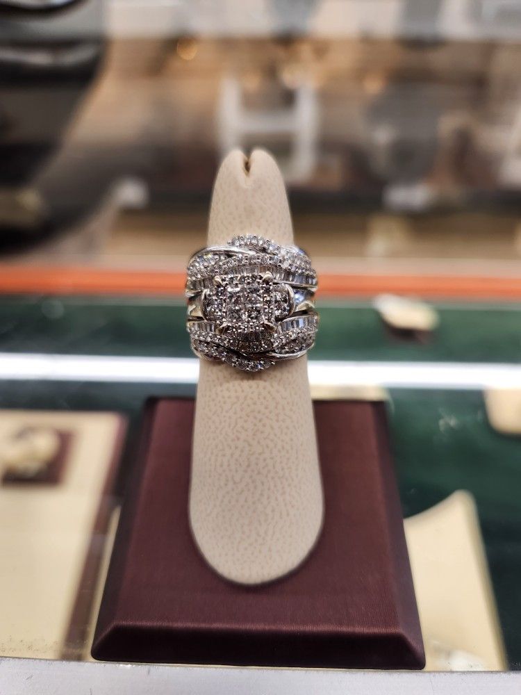 Diamond And Gold Engagement Ring