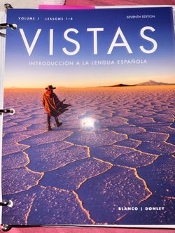 Blanco, José, et al. Vistas: Introducción a la lengua española. 7th ed. Boston: Vista Higher Learning, 2024.