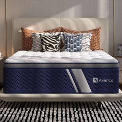 Brand New King Size 14” Hybrid Mattress – Firm Cooling Mattress in Box