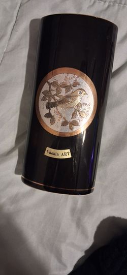 Chinese vintage vase 18k gold