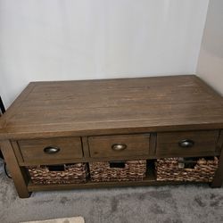 Solid Wood Coffee Table 