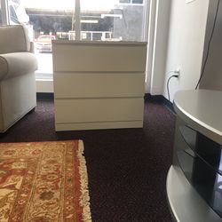2 White Dressers New 