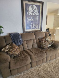 SOFA W/ 2-RECLINER CHAIRS
