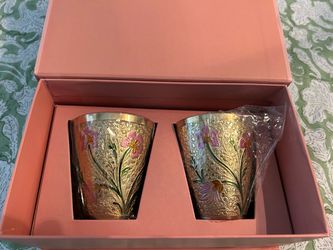 Glass painted tumblers