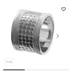 Beautiful Anna BECK Sterling Silver 925 Wide Band