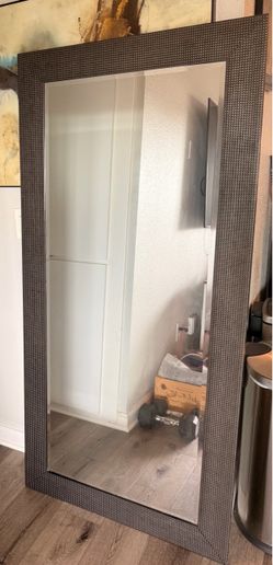 65” Full Length Black Decorative Mirror