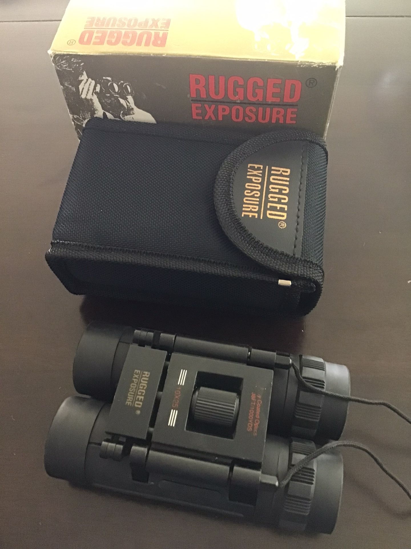 Rugged Exposure Binoculars 10 x 25mm Brand New In Box BNIB