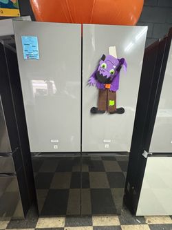 Samsung Bespoke French Door Refrigerator Gray Glass