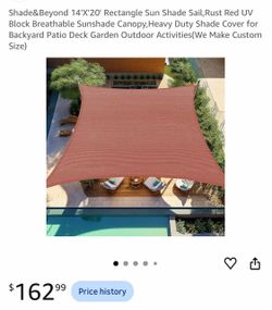 Shade&Beyond 14'x20' Rectangle Sun Shade Sail