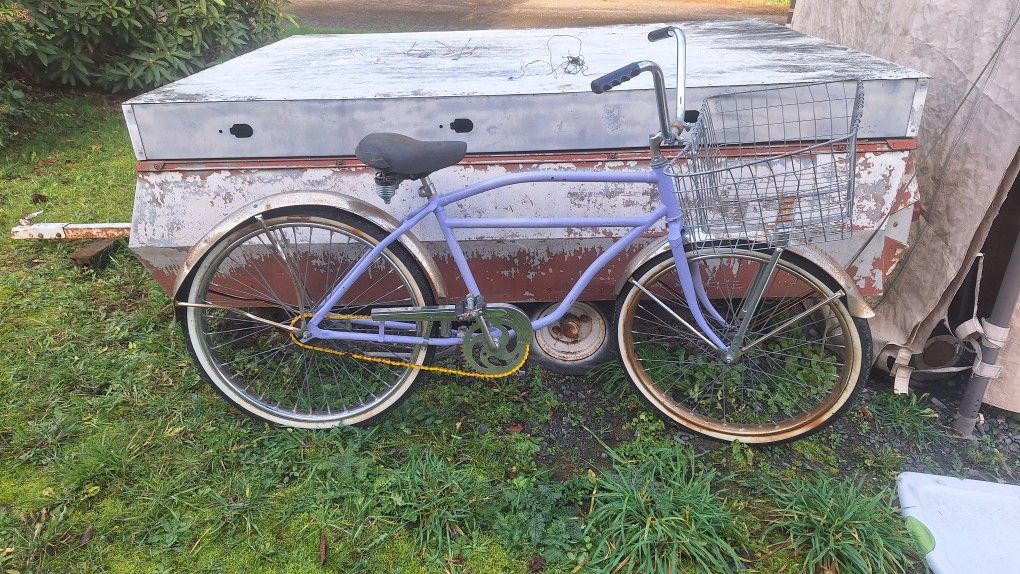 VINTAGE HEAVY DUTY WORKSMAN BIKE 26" INCH AS FOUND. $50 BUCKS