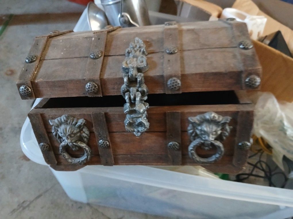 Antique Small 6 Inch Jewelery Box