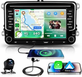 Car Stereo Radio Volkswagen Passat Jetta Tiguan Golf MK5 MK6 T5 EOS Polo, 7” Touch Screen Head Units, Bluetooth, Backup Camera