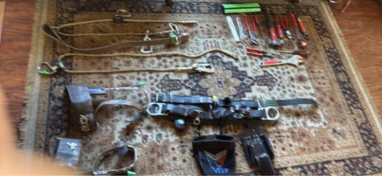 Line man gear and tools