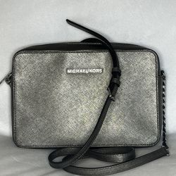 Michael Kors Silver Crossbody Purse