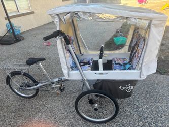 Taga 2.0 family cargo bike with 2 toddler seats