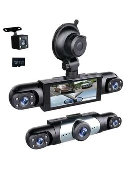 4 Channel Dash Camera Recorder 360° Car Camera DVR Vehicle Dashcam 4 Sides Loop