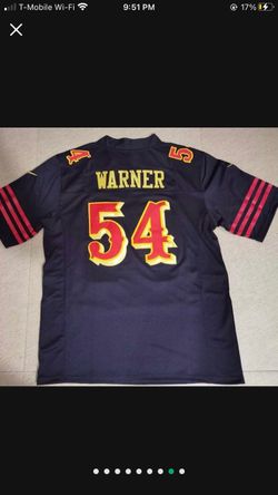 49er Jersey Black Red With Gold Trim Warner Kittle Bosa Or McCaffrey 23 97 54 85