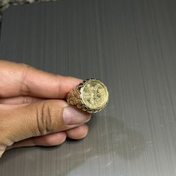 14k Gold Centenario Ring