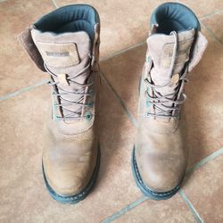 Wolverine men's work boots steel toe size 10 Like new condition 