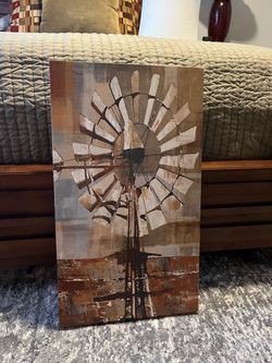 Windmill Canvas Wall Art