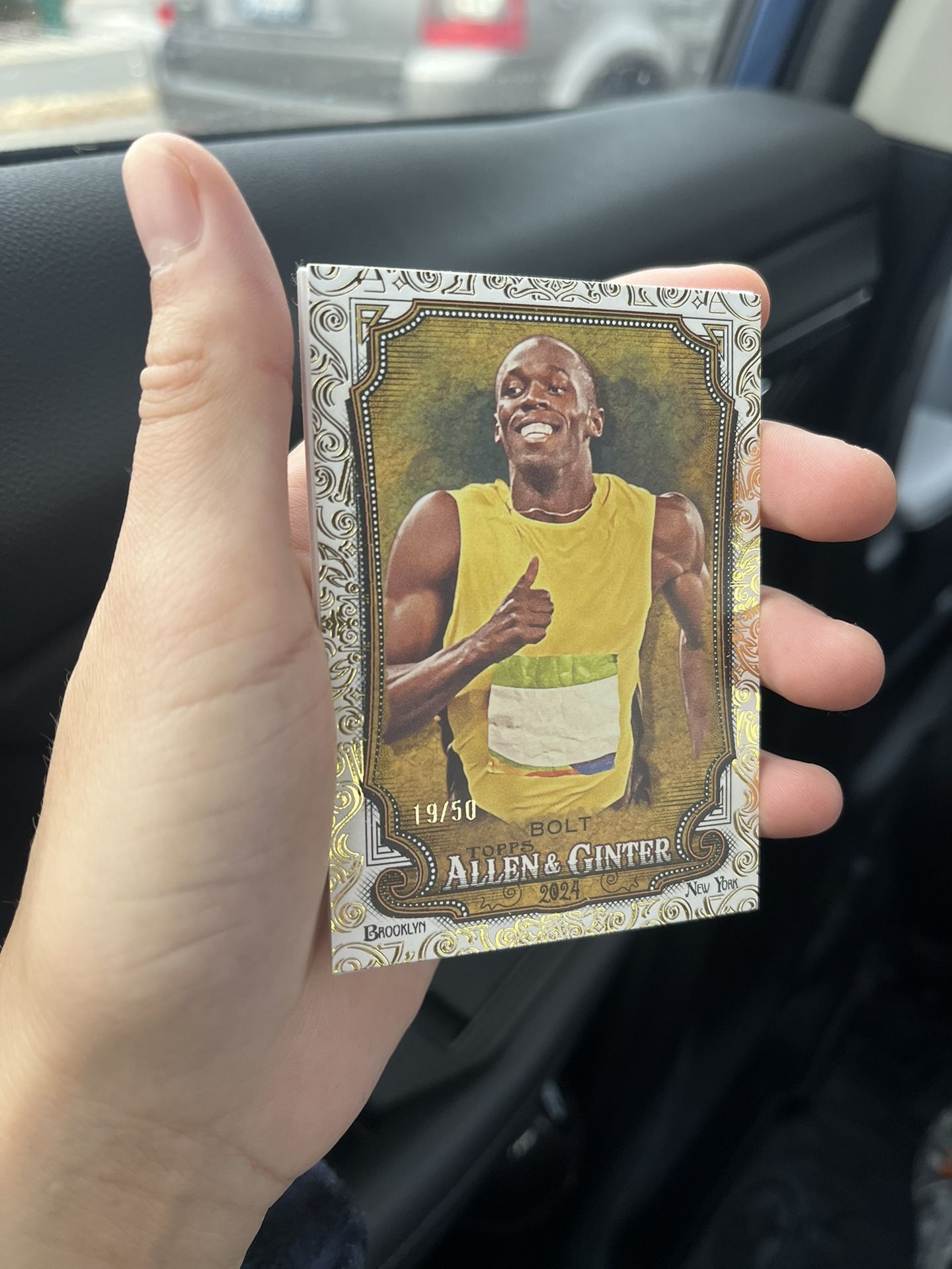 Usian Bolt Topps Allen And Ginter Gold Foil Card