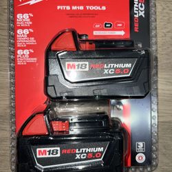 Milwaukee M18 18-Volt  5.0 Ah Battery 2-Pack