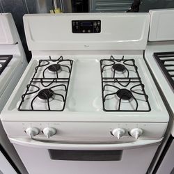 Whirlpool 30" Wide Apartment Size 4 Burner Gas Stove 