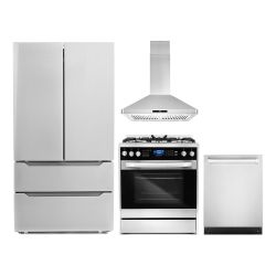 LUXURY KITCHEN APPLIANCES - New Open Box RANGE OVEN COOKTOP HOOD 