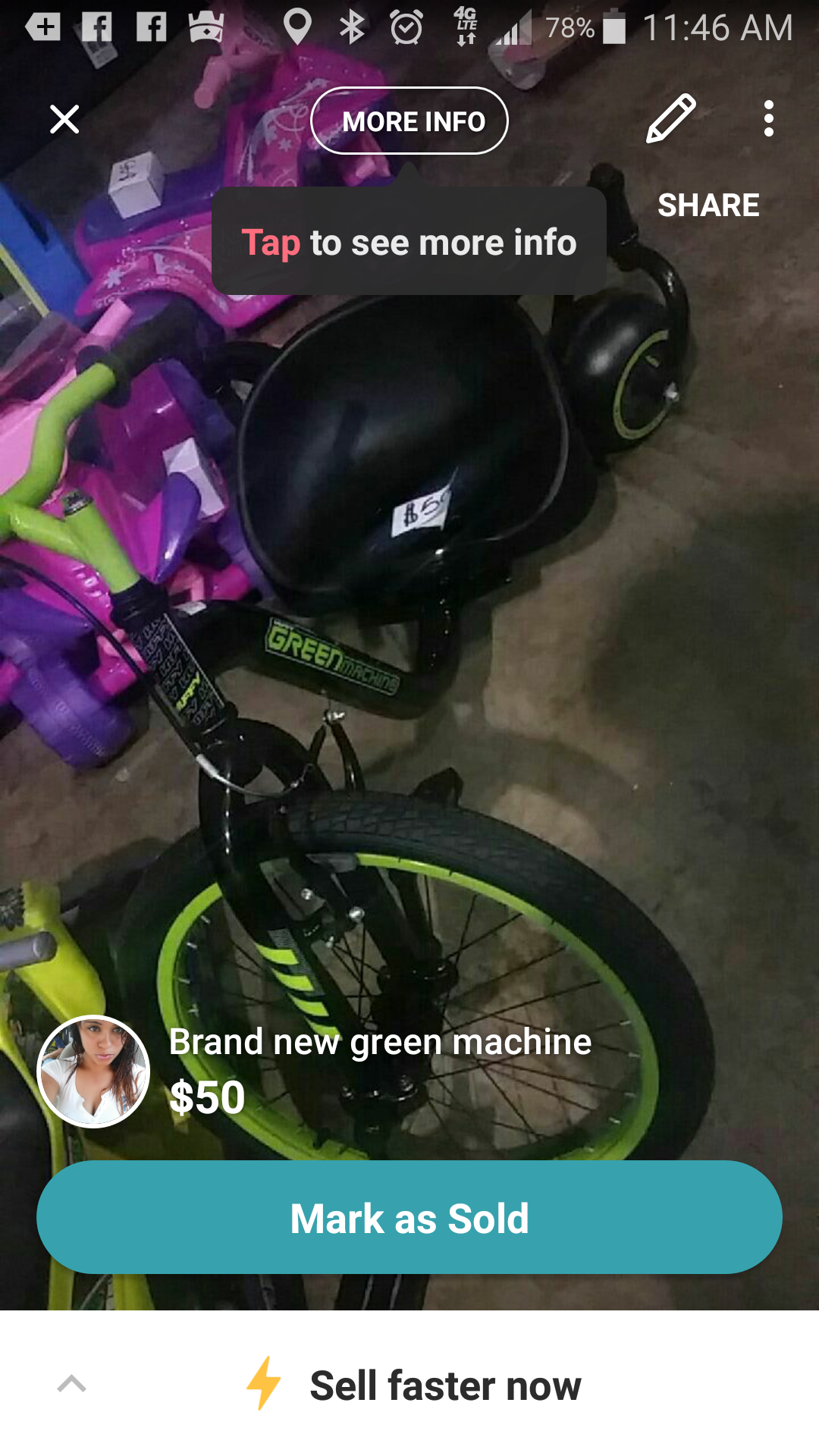 Brand new green machine