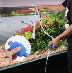 Siphon Gravel Vacuum Cleaner for 10 Gallon Tank - Pet Cleaning Supplies